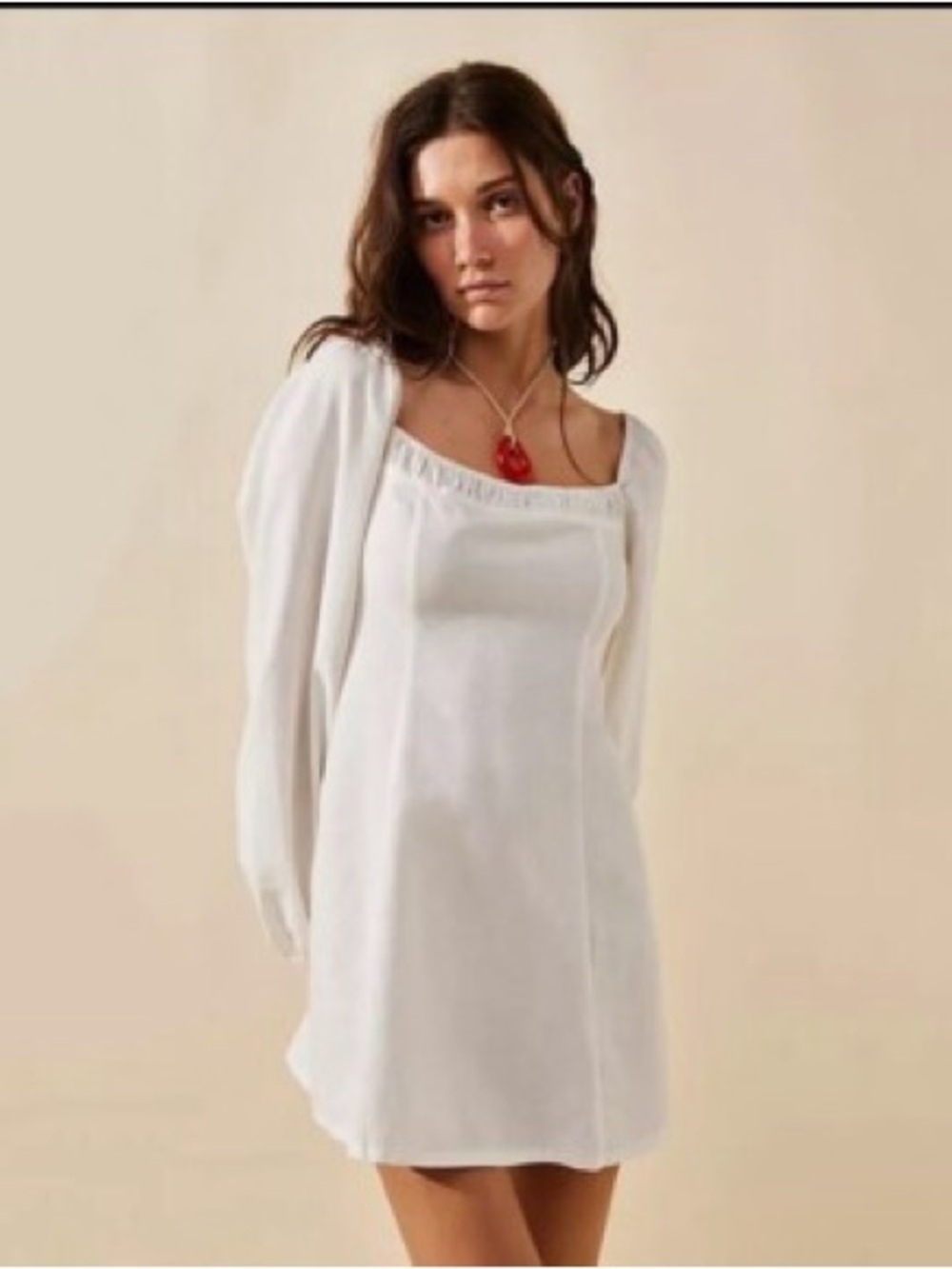 Free People. Forget Me Not Mini. Cotton/Linen. White. Size. XS.